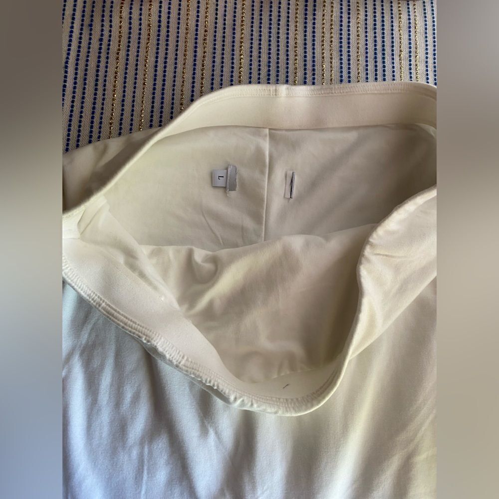 Bumpsuit The Biker Short  Maternity Size Large Ivory White NEW - Picture 7 of 12